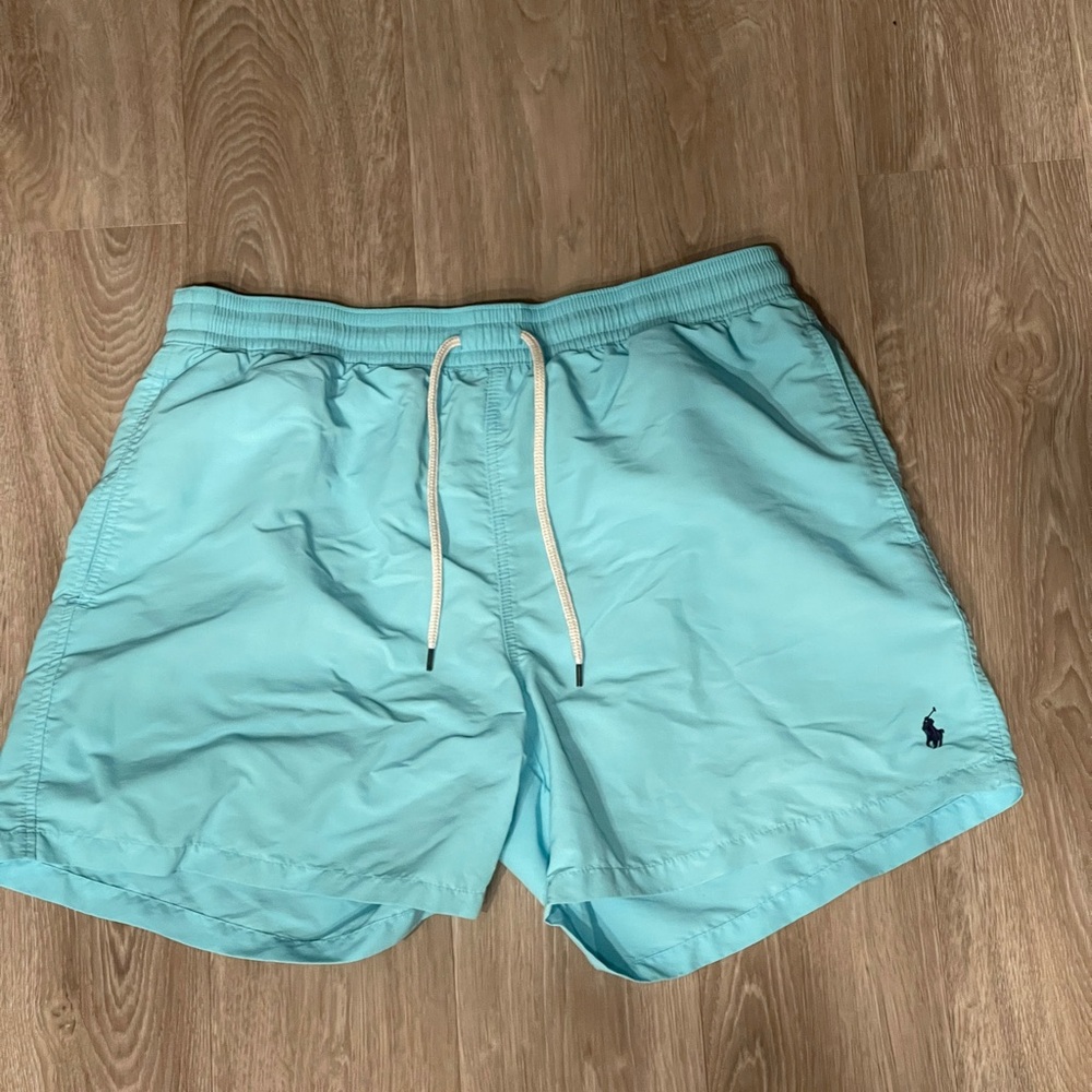 Polo by Ralph Lauren Light Blue Swim Trunks